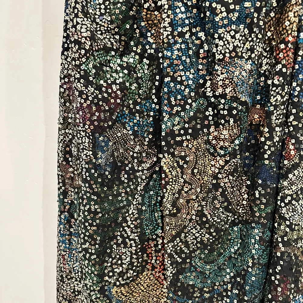 Anthropologie Verb by Pallavi Singhee Halter Cutout Sequin Midi Dress Size XL - Picture 9 of 14